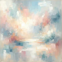 Myk pastellrefleksjon
