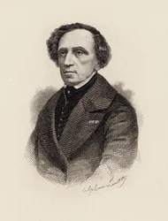 Portrett av komponisten Giacomo Meyerbeer 1791-1864, 1875.