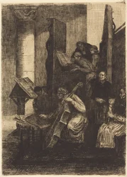 Koret i en spansk kirke (Le choeur d