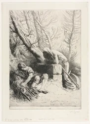 Døden og vedhoggeren, 1881.