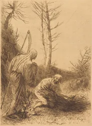 Døden og skoghuggeren, 2. plate (Le mort et le bucheron)
