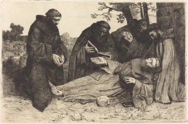Døden til Saint Francis La mort de St. Francois.