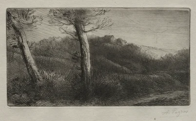 Den reisende strukket ut på gresset, ca. 1888.