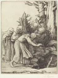 The Triumph of Death: Death Prepares a Dwelling for the Homeless (Le triomphe de la Mort: Lamort a prepare une demeure a des abandonnees)