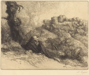 Utsikt over et slott (Château des Revenants)