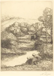 Vaskehus, kalt "The Washerwomen"