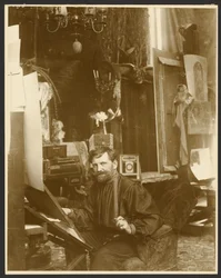 [Selvportrett i hans studio, Rue du Val-de-Grâce, Paris]