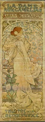 Kameliafruen med skuespillerinnen Sarah Bernhardt, Theatre de la Renaissance, Paris 1894 (plakat)