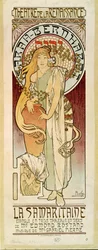 La Samaritaine med skuespillerinnen Sarah Bernhardt, skuespill av Edmond Rostand (plakat)