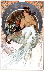 Musikkens allegori, trykk fra 1898