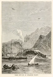 De satte inn på Steamer Point, fra 