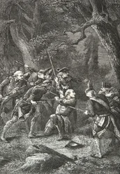 Chevalier d#39;Assas#39; død i slaget ved Kloster Kampen