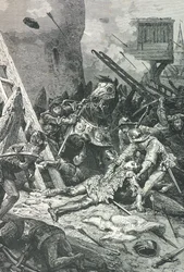 Jeanne d#39;Arc skadet under beleiringen av Orleans