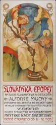 Plakat for utstillingen The Slav Epic Slavic Epic, 1928