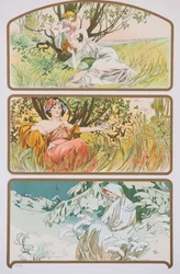Tre årstider, ca. 1898.