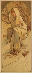 Winter fra serien Les Saisons, ca. 1900.