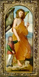 Tobias og engelen, tidlig på 1520-tallet
