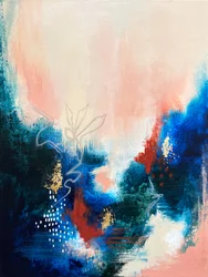 Abstrakt «Golden Bloom»