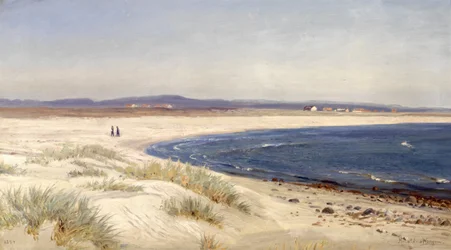 Norsk: Folk på en strand Folk på en strand