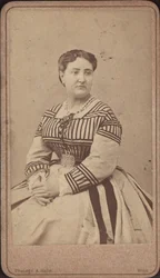 Portrett av operasangerinnen Carlotta Patti 1835-1889.