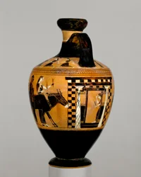 Terracotta lekythos, ca. 550–530 f.Kr. (terrakotta)
