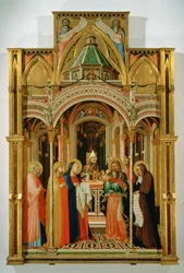 Presentasjonen i tempelet (tempera på tre)