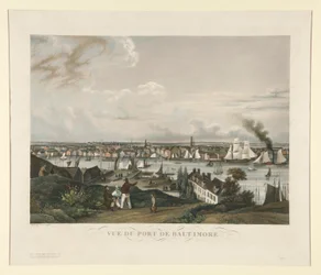 Utsikt over havnen i Baltimore