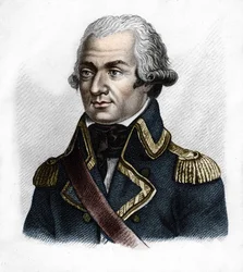 General Dumouriez.Charles François du Périer, dit du Périer du Mourier then Dumouriez Général français (1739 to 1823).- in Portraits des généraux français en suite des victoires et conquêtes des français. Engraved by Ambroise Tardieu in 1818. Stella Collec