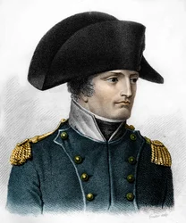 Portrett av Napoleon på tidspunktet for slaget ved Austerlitz (1805) - i "" Portretter av de franske generalene etter franskmennenes seire og erobringer". Grav av Ambroise Tardieu i 1818. Stella Collection.