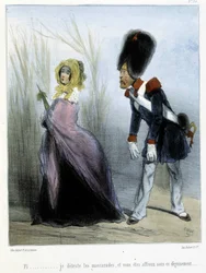 Karikatur - i "" Madeleines"" av Cham, v.1870-1880