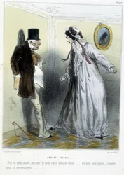 Crrré chien! - i “” Madeleines ”” av Cham, v.1870-1880