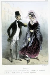 Raushet - i "" Madeleines"" av Cham, v.1870-1880