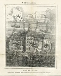 Illustrasjon av Cham (1819-1879) i Le Charivari