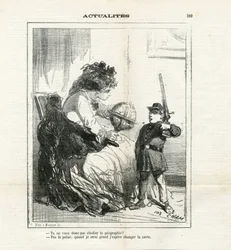 Illustrasjon av Cham (1819-1879) i Le Charivari