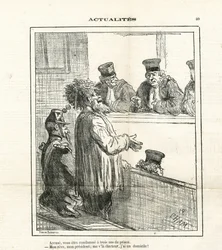 Illustrasjon av Cham (1819-1879) i Le Charivari
