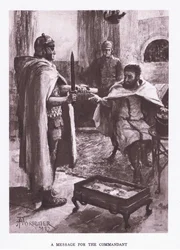 En melding fra kommandanten, illustrasjon fra The Roman Soldier, 1928