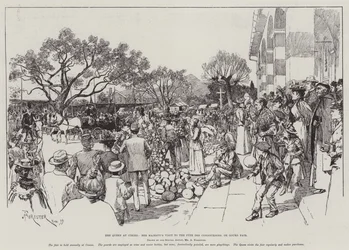 Dronningen på Cimiez, Hennes Majestets besøk til Fete des Congourdons eller kalebassmessen