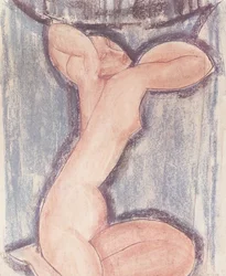 Caryatid (pastell på papir)