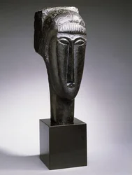 Hodet til en kvinne med frynser; Tete de Femme a la Frange, 1912