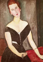 Portrett av Madame Georges Van Muyden, av Amedeo Modigliani (1884-1920), olje på lerret