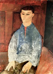Portrett av Moise Kisling sittende