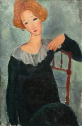 Rødhåret kvinne. 1917