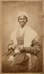 Carte de visite av Sojourner Truth, 1864