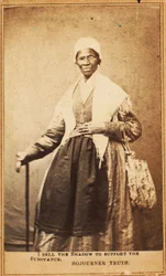 Carte de visite av Sojourner Truth, 1864
