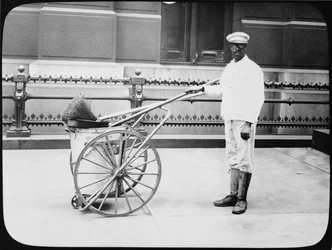 City Street Cleaner, Philadelphia, ca. 1920