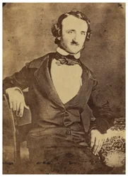 Sittende portrett av Edgar Allan Poe. 1876 (daguerreotypi)