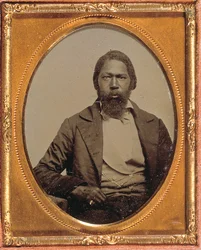 Stoic Man, ca. 1855 (håndfarget ambrotype på niende plate)