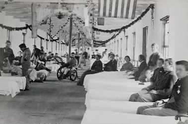 Avdeling i Armory Square Hospital, Washington DC, ca. 1865