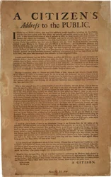 A Citizens Address to the Public om: støtte til kongelige tropper, 18. desember 1769