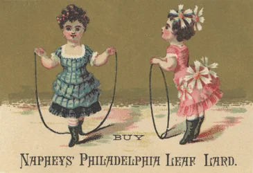 Annonse for Naphys Philadelphia Leaf Lard, ca. 1880
